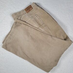 Old‎ Navy Corduroy Pants Mens 42x32 Tan Straight Leg Vintage 90s Khaki Trousers